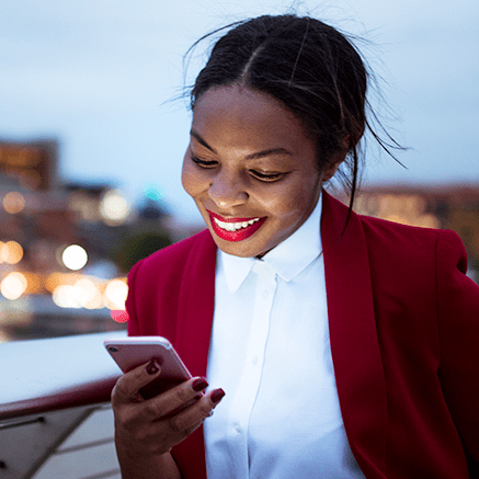 woman on cell phone